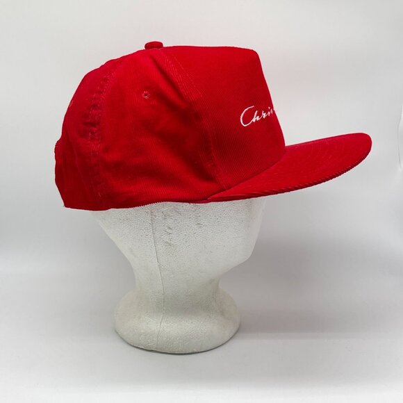 Vintage Chris Craft Corduroy Snapback Hat Red Deadstock Rare Boat Yacht - Picture 3 of 8